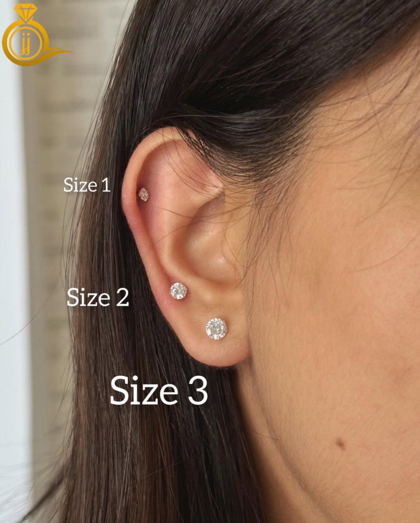 925 Sterling Silver Ear Studs