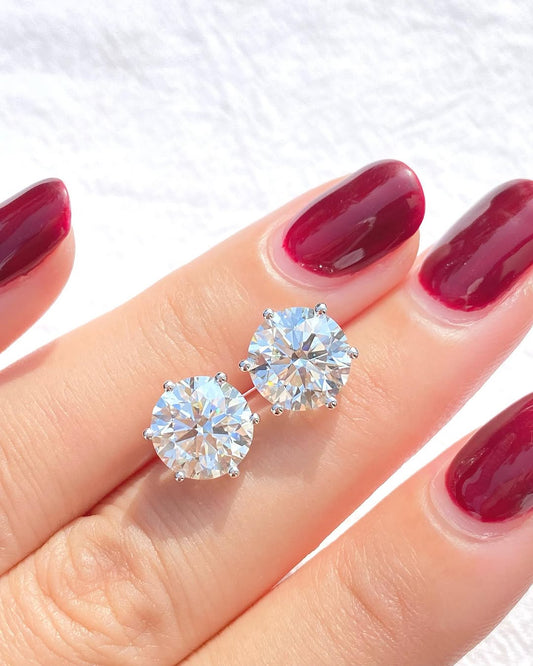 Moissanite Diamond Studs(2 Carat)✨💎