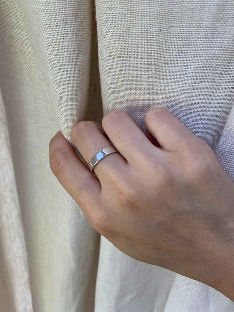 Men’s 925 Sterling Silver Band Ring✨