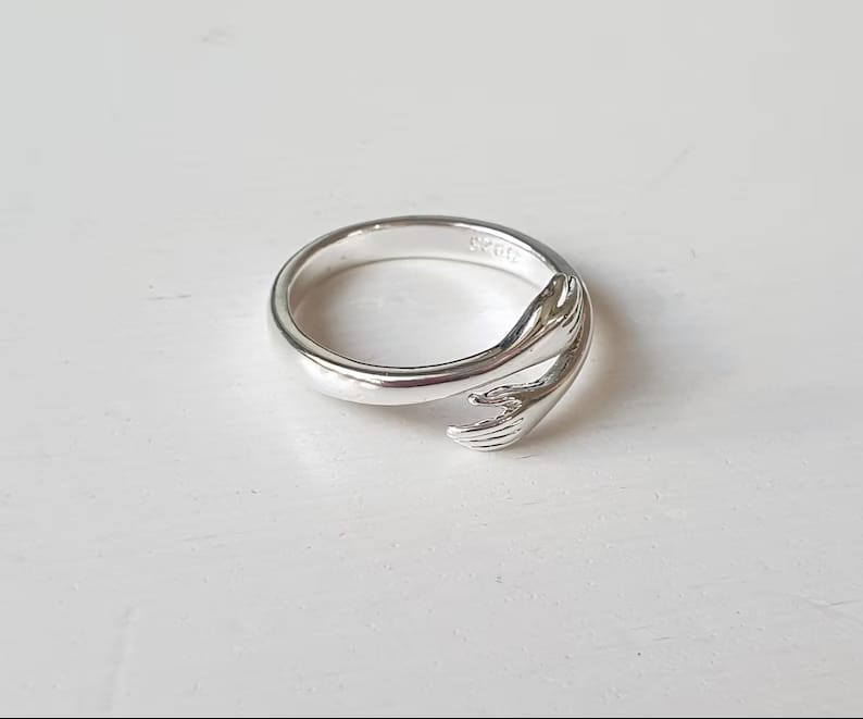 925 Sterling Silver Hug Ring❤️