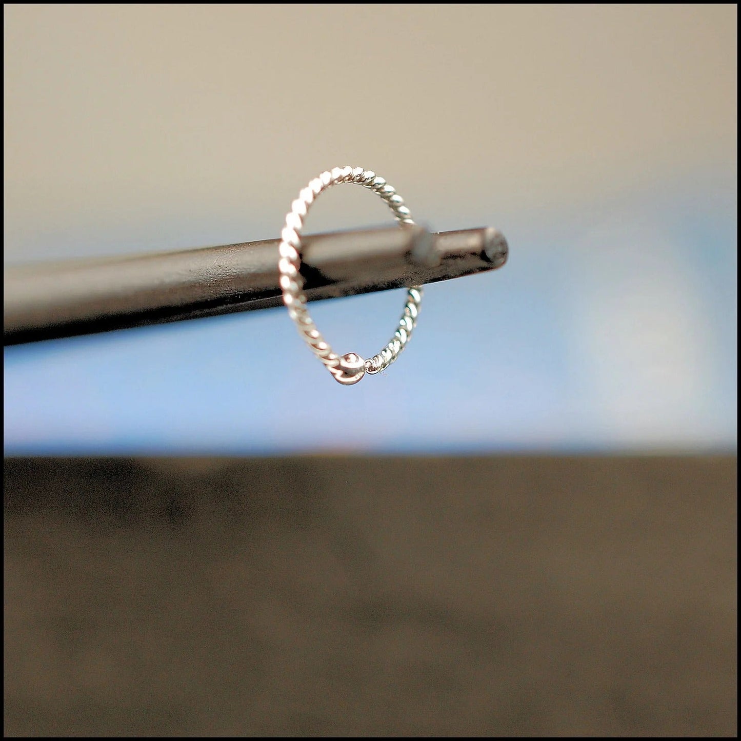 925 Sterling Silver Twisted NoseRing🌟