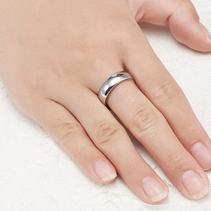 925 Sterling Silver Couple Band Rings❤️