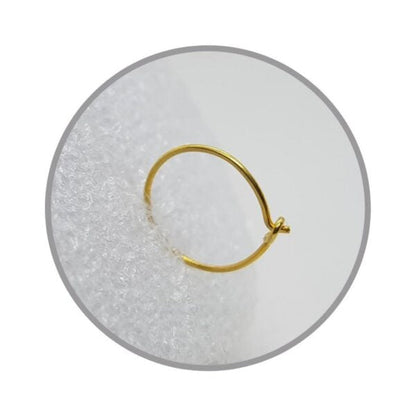 21K Pure Gold Simple NoseRing 💛