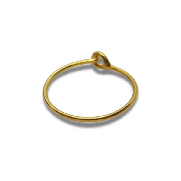 21K Pure Gold Simple NoseRing 💛