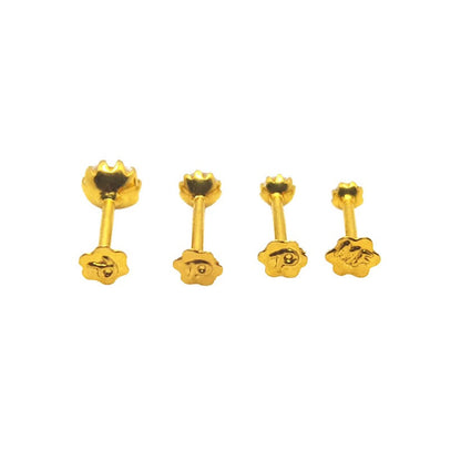 18K Gold Nose Pin in Zircon Stone ✨